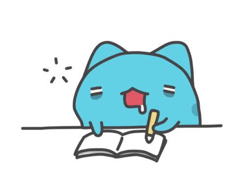 Capoo estudiando
