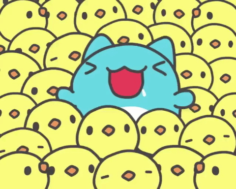 Capoo y muchos pollitos
